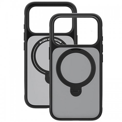 TPU+PC чехол Blueo Skin Friendly 360 Rotatable Stand с MagSafe для Apple iPhone 17 Pro Max (6.9") Черный