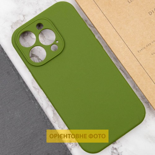 Чохол Silk Full Camera Protective (AA) NO LOGO для Apple iPhone 17 Air (6.5") Зелений / Dark Olive