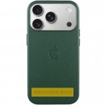 Чехол кожаный Leather Case (AA) with Magnetic Fit and Animation для Apple iPhone 17 Air (6.5") Forest Green