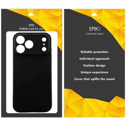 Чохол TPU Epik Black Full Camera для Apple iPhone 17 Pro Max (6.9") Чорний