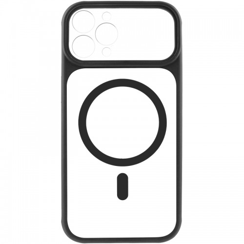 Чохол TPU+PC GETMAN Moon Clear with MagSafe для Apple iPhone 12 Pro (6.1") Black
