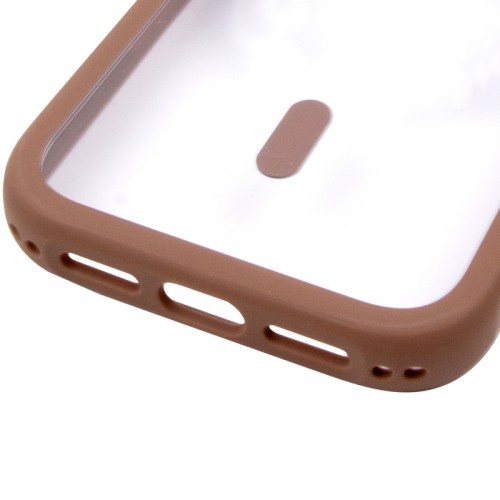 Чехол TPU+PC GETMAN Moon Clear with MagSafe для Apple iPhone 13 Pro (6.1") Коричневый