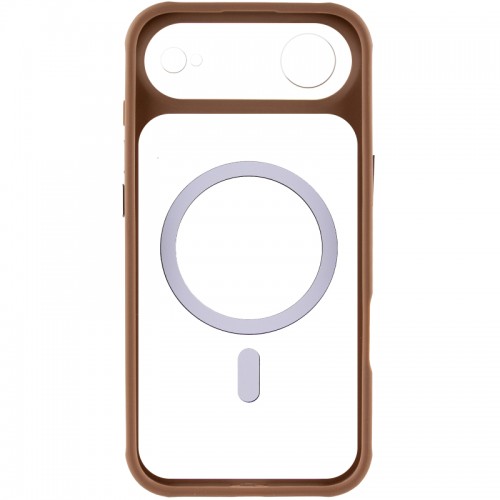 Чохол TPU+PC GETMAN Moon Clear with MagSafe для Apple iPhone 17 Air (6.5") Brown