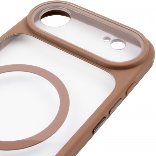 Чохол TPU+PC GETMAN Moon Clear with MagSafe для Apple iPhone 17 Air (6.5") Brown