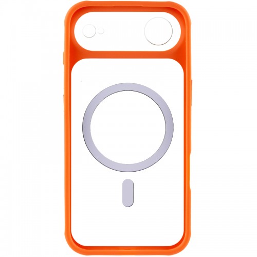 Чохол TPU+PC GETMAN Moon Clear with MagSafe для Apple iPhone 17 Air (6.5") Orange