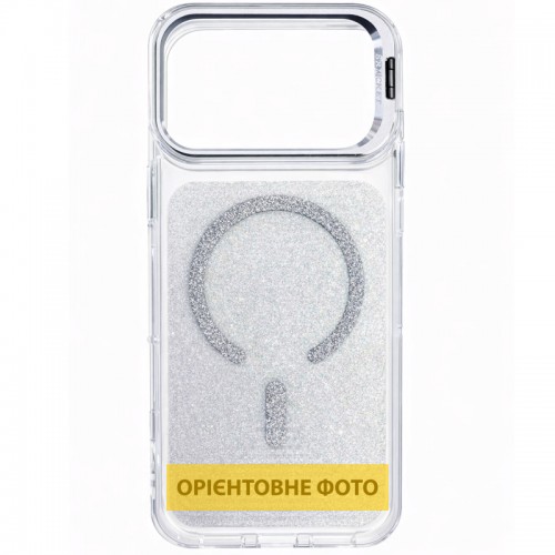 Чохол TPU+PC Jewel Sparkle with Magnetic Fit для Apple iPhone 15 (6.1") Diamond White