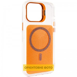 Чохол TPU+PC Jewel Sparkle with Magnetic Fit для Apple iPhone 15 Pro (6.1") Orange Sparkle