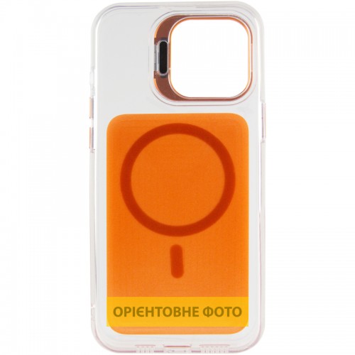 Чохол TPU+PC Jewel Sparkle with Magnetic Fit для Apple iPhone 15 Pro (6.1") Orange Sparkle