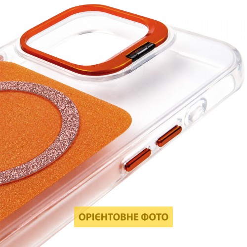 Чохол TPU+PC Jewel Sparkle with Magnetic Fit для Apple iPhone 15 Pro (6.1") Orange Sparkle