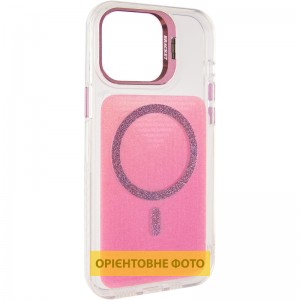 Чохол TPU+PC Jewel Sparkle with Magnetic Fit для Apple iPhone 15 Pro (6.1") Pink Ruby