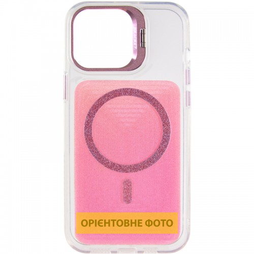 Чохол TPU+PC Jewel Sparkle with Magnetic Fit для Apple iPhone 15 Pro (6.1") Pink Ruby