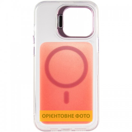 Чохол TPU+PC Jewel Sparkle with Magnetic Fit для Apple iPhone 15 Pro (6.1") Pink Ruby