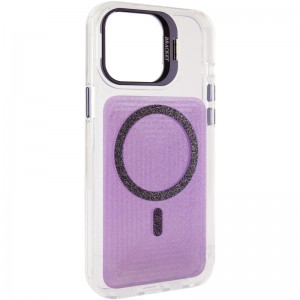 Чохол TPU+PC Jewel Sparkle with Magnetic Fit для Apple iPhone 15 Pro Max (6.7") Lavender Glitter