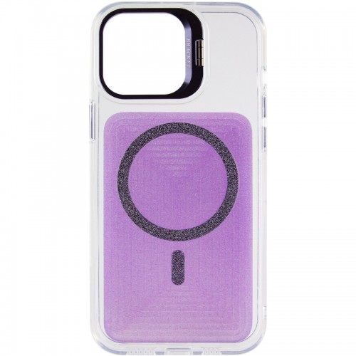 Чохол TPU+PC Jewel Sparkle with Magnetic Fit для Apple iPhone 15 Pro Max (6.7") Lavender Glitter