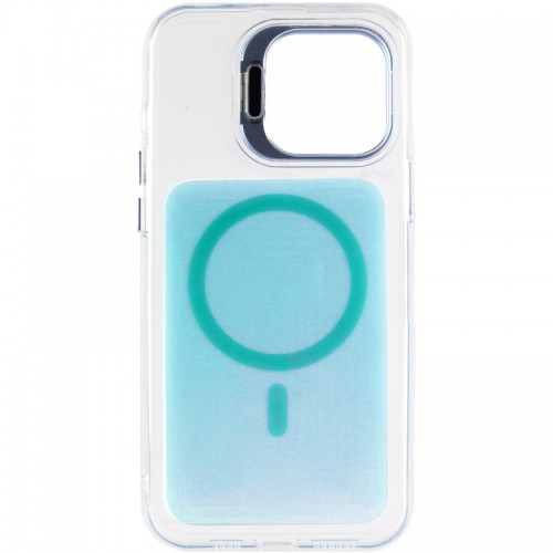 Чохол TPU+PC Jewel Sparkle with Magnetic Fit для Apple iPhone 15 Pro Max (6.7") Aqua Blue