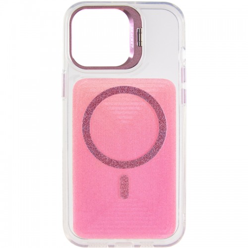 Чехол TPU+PC Jewel Sparkle with Magnetic Fit для Apple iPhone 16 (6.1") Розовый Рубин
