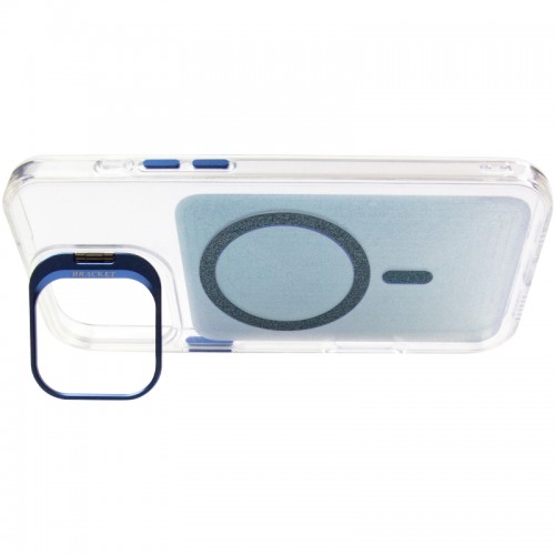 Чохол TPU+PC Jewel Sparkle with Magnetic Fit для Apple iPhone 16 Pro (6.3") Royal Blue