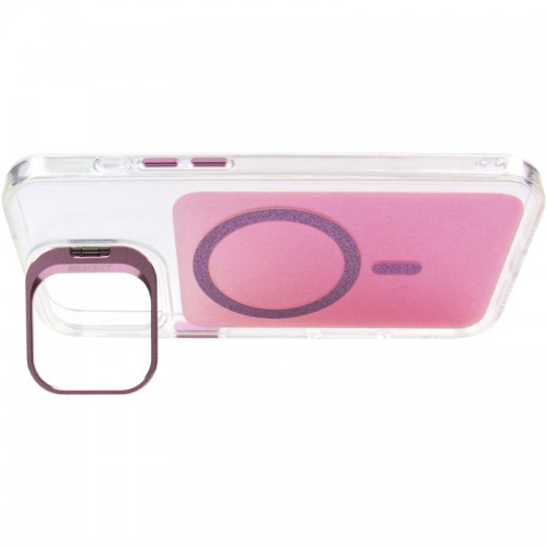 Чохол TPU+PC Jewel Sparkle with Magnetic Fit для Apple iPhone 16 Pro (6.3") Pink Ruby