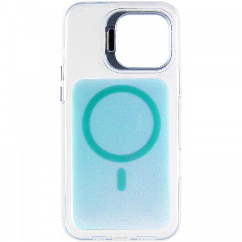 Чохол TPU+PC Jewel Sparkle with Magnetic Fit для Apple iPhone 16 Pro Max (6.9") Aqua Blue