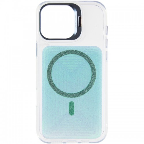 Чехол TPU+PC Jewel Sparkle with Magnetic Fit для Apple iPhone 17 (6.3") Аква-блакитный