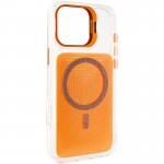 Чохол TPU+PC Jewel Sparkle with Magnetic Fit для Apple iPhone 17 (6.3") Orange Sparkle