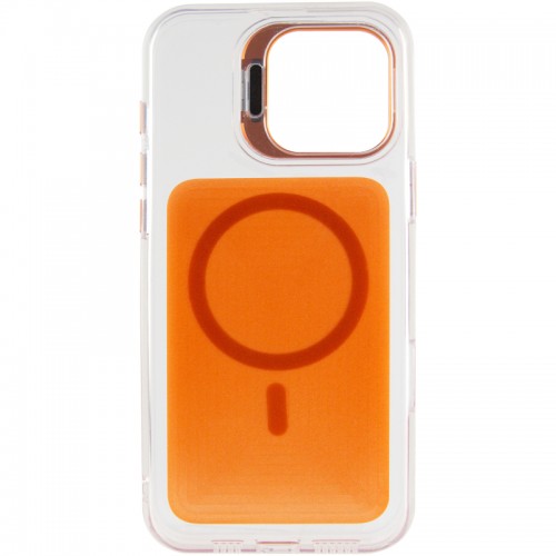 Чохол TPU+PC Jewel Sparkle with Magnetic Fit для Apple iPhone 17 (6.3") Orange Sparkle