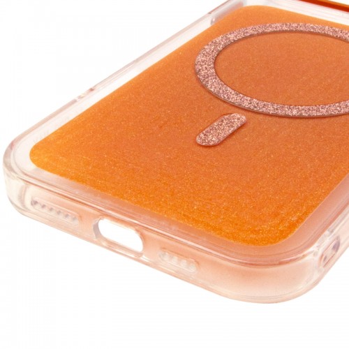 Чохол TPU+PC Jewel Sparkle with Magnetic Fit для Apple iPhone 17 (6.3") Orange Sparkle