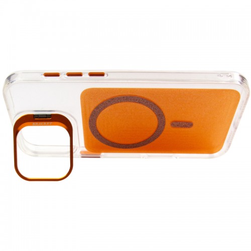 Чохол TPU+PC Jewel Sparkle with Magnetic Fit для Apple iPhone 17 (6.3") Orange Sparkle