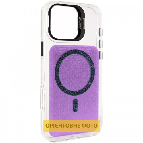 Чехол TPU+PC Jewel Sparkle with Magnetic Fit для Apple iPhone 17 (6.3") Фиолетовое сияние