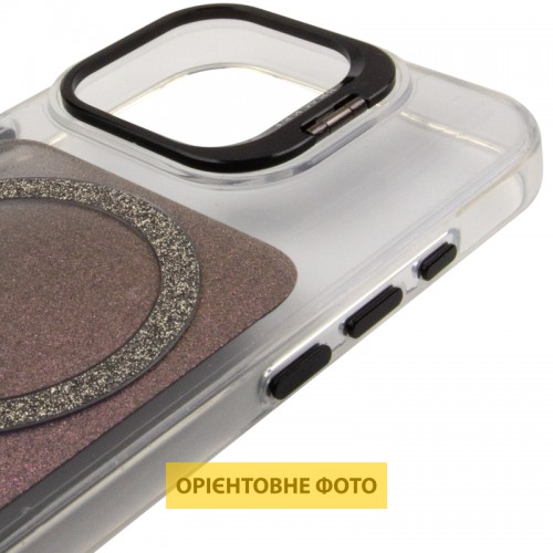 Чехол TPU+PC Jewel Sparkle with Magnetic Fit для Apple iPhone 17 (6.3") Фиолетовое сияние