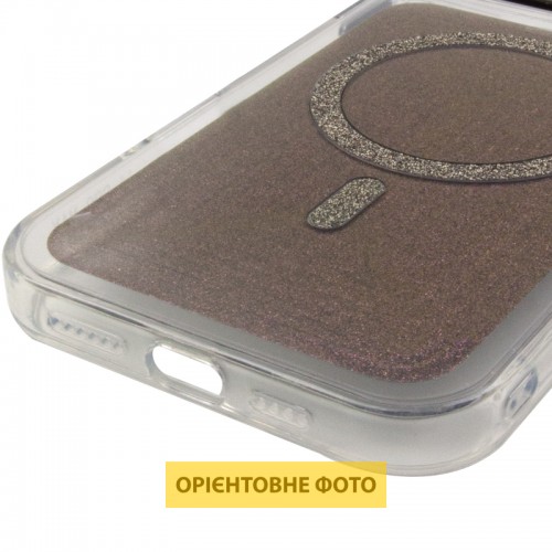 Чехол TPU+PC Jewel Sparkle with Magnetic Fit для Apple iPhone 17 (6.3") Фиолетовое сияние