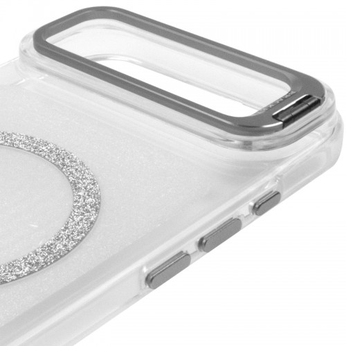 Чохол TPU+PC Jewel Sparkle with Magnetic Fit для Apple iPhone 17 Air (6.5") Diamond White