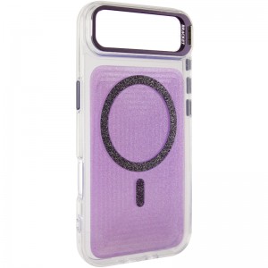 Чохол TPU+PC Jewel Sparkle with Magnetic Fit для Apple iPhone 17 Air (6.5") Lavender Glitter