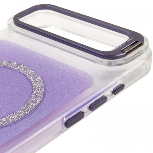 Чохол TPU+PC Jewel Sparkle with Magnetic Fit для Apple iPhone 17 Air (6.5") Lavender Glitter