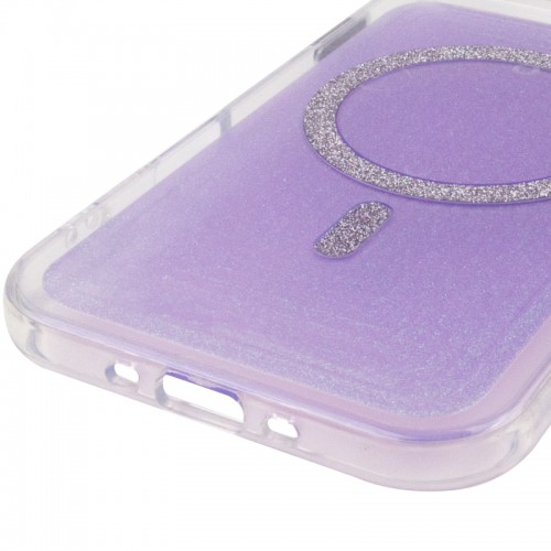 Чохол TPU+PC Jewel Sparkle with Magnetic Fit для Apple iPhone 17 Air (6.5") Lavender Glitter