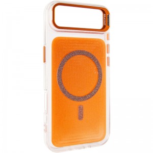Чохол TPU+PC Jewel Sparkle with Magnetic Fit для Apple iPhone 17 Air (6.5") Orange Sparkle