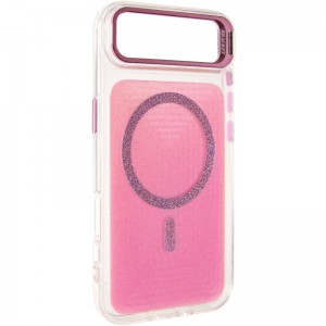 Чохол TPU+PC Jewel Sparkle with Magnetic Fit для Apple iPhone 17 Air (6.5") Pink Ruby