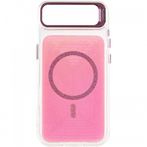 Чохол TPU+PC Jewel Sparkle with Magnetic Fit для Apple iPhone 17 Air (6.5") Pink Ruby