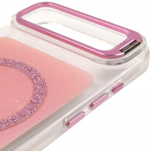 Чохол TPU+PC Jewel Sparkle with Magnetic Fit для Apple iPhone 17 Air (6.5") Pink Ruby