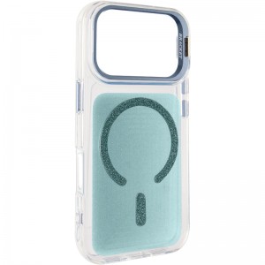 Чохол TPU+PC Jewel Sparkle with Magnetic Fit для Apple iPhone 17 Pro (6.3") Aqua Blue