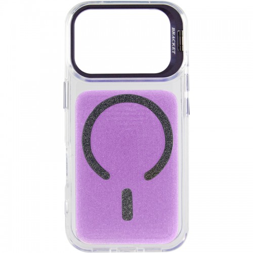 Чохол TPU+PC Jewel Sparkle with Magnetic Fit для Apple iPhone 17 Pro (6.3") Lavender Glitter