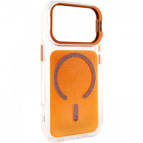 Чохол TPU+PC Jewel Sparkle with Magnetic Fit для Apple iPhone 17 Pro (6.3") Orange Sparkle