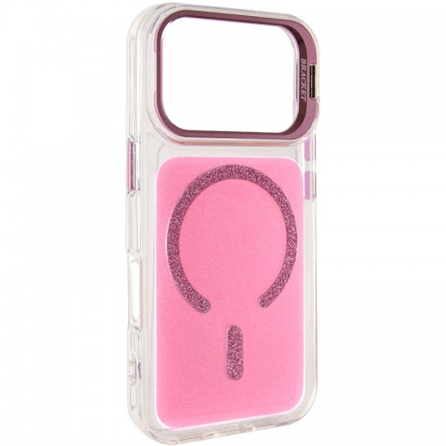 Чохол TPU+PC Jewel Sparkle with Magnetic Fit для Apple iPhone 17 Pro (6.3") Pink Ruby