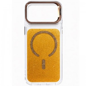 Чохол TPU+PC Jewel Sparkle with Magnetic Fit для Apple iPhone 17 Pro (6.3") Sunny Gold