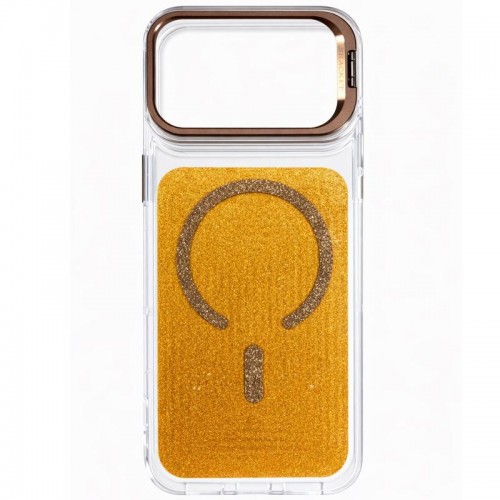 Чохол TPU+PC Jewel Sparkle with Magnetic Fit для Apple iPhone 17 Pro (6.3") Sunny Gold