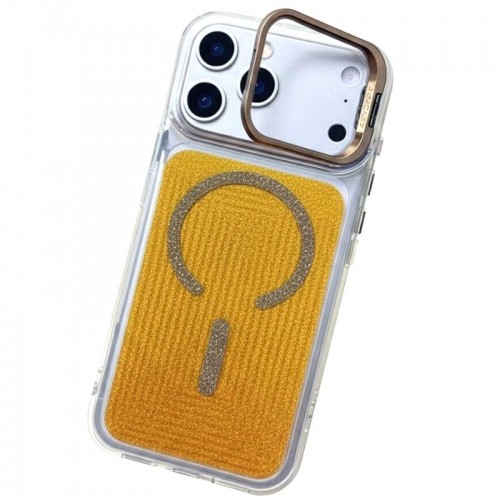 Чохол TPU+PC Jewel Sparkle with Magnetic Fit для Apple iPhone 17 Pro (6.3") Sunny Gold