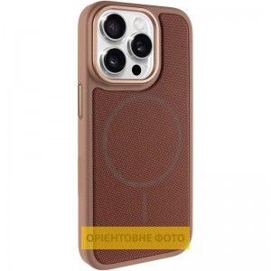 Чехол PC Textile Hybrid with Magnetic Fit для Apple iPhone 15 Pro (6.1") Desert Gold