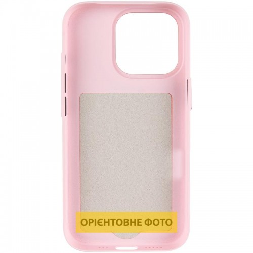 Чехол PC Textile Hybrid with Magnetic Fit для Apple iPhone 15 Pro (6.1") розовый / оранжевый