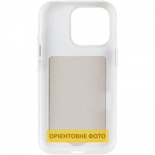 Чехол PC Textile Hybrid with Magnetic Fit для Apple iPhone 15 Pro Max (6.7") Белый / Зеленый