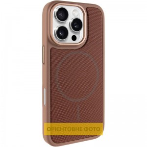 Чехол PC Textile Hybrid with Magnetic Fit для Apple iPhone 16 Pro (6.3") Desert Gold